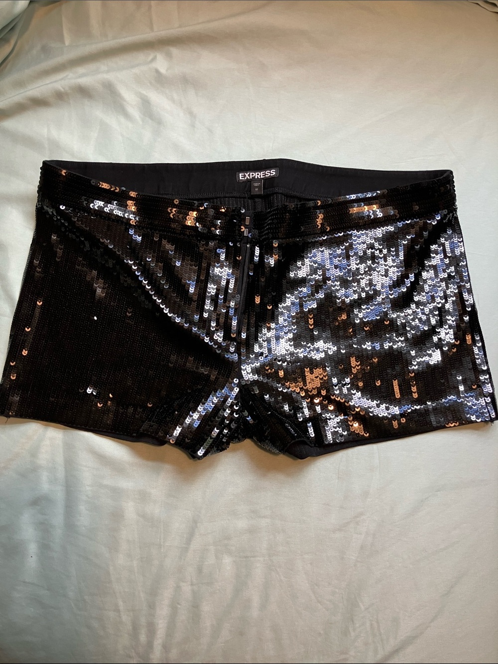 Express Black Sequin Sexy Dressy Shorts